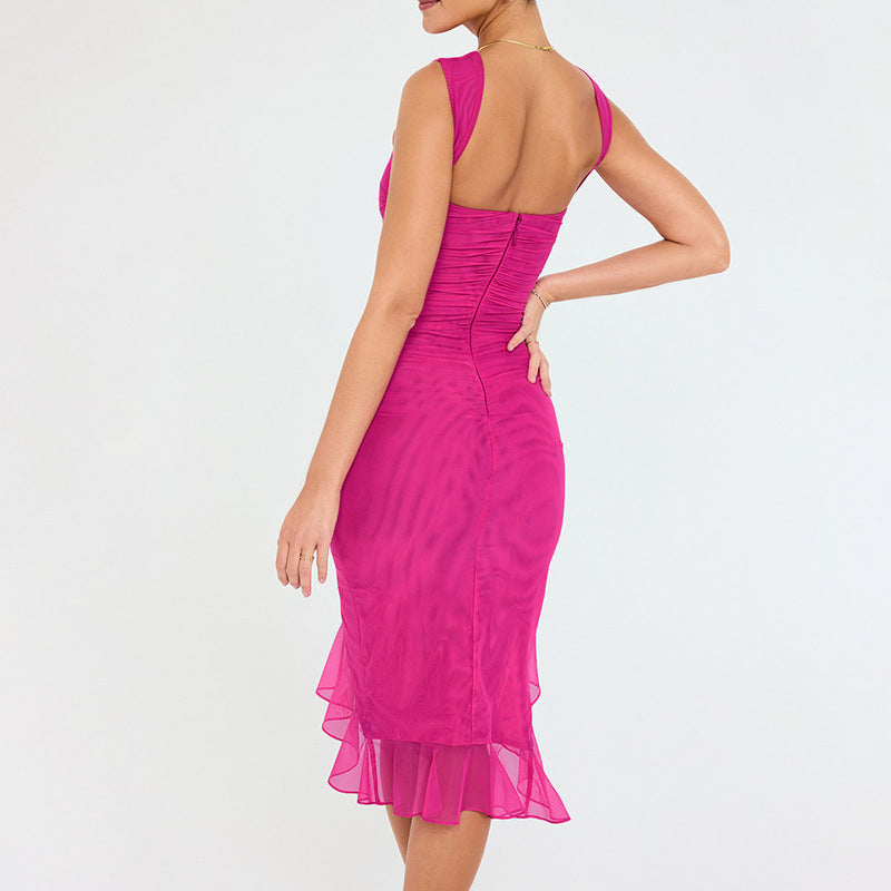 Sleeveless bodycon summer dress, perfect for evening and club