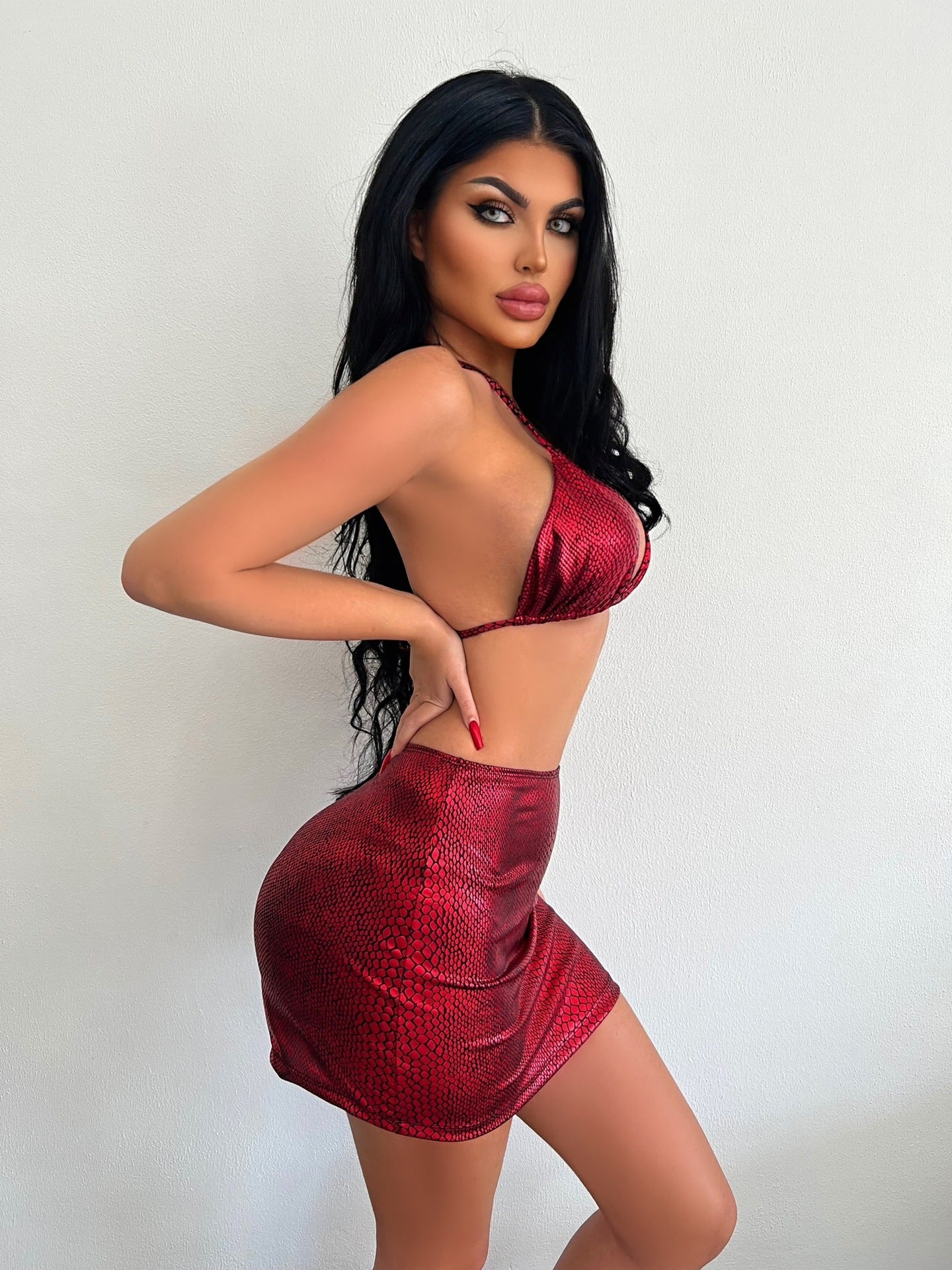 Maillot 3 pièces avec jupe