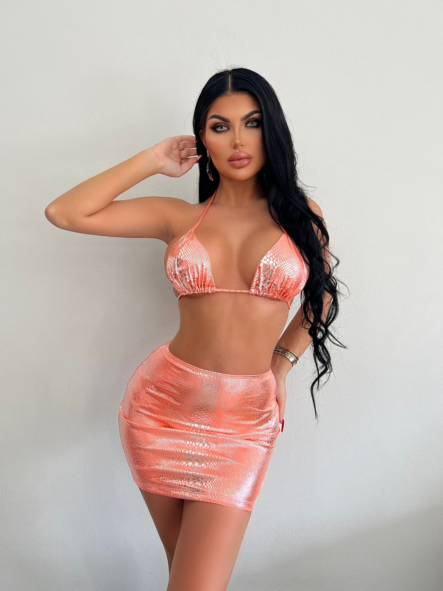 Maillot 3 pièces avec jupe
