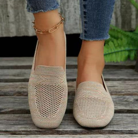 Chaussures plates, bout rond